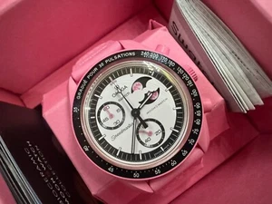 Omega x Swatch MoonSwatch Pink Moonphase | Brand New w/ Receipt | Fast Shipping - Picture 1 of 4
