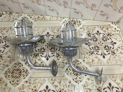 Marine Theme Industrial Arched Wall Sconce Light Fixture with Shade - Set of 2 - Image 1 of 4