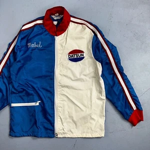 Datsun Crown Vintage 70s Racing Jacket Crown Rockabilly Chainstitch Mabel Nylon - Picture 1 of 19