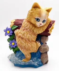 Figura de gato Hamilton Collection Jurgen Scholz Purr-fect Adventure Hangin In There - Imagen 1 de 8