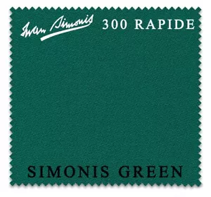 Mantel de billar 9' Simonis 300 Rapide® carambola 3 cojines - verde Simonis - Imagen 1 de 4