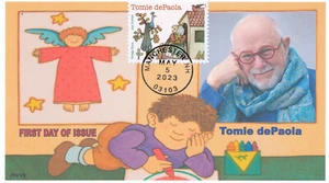 JVC CACHETS -2023 TOMIE dE PAOLA PRIMO GIORNO COVER FDC L.E. DI 20 EA - DESIGN #3 - Foto 1 di 1