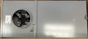 GE 150 Amp 8 Space 16 Circuit Outdoor Combination Main Breaker/Ringless Meter - Picture 1 of 4
