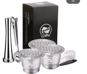 M - WIEDERVERWENDBARE KAFFEEKAPSELN KOMPATIBEL MIT NESPRESSO KAFFEEMASCHINEN - Bild 1 von 18