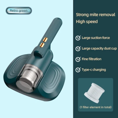 New Mattress Vacuum Mite Remover Cordless Handheld Cleaner Powerful Suction GTTT - Image 1 of 4