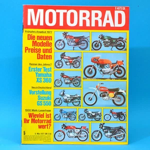 DAS MOTORRAD 5/1977 Yamaha XS 360 Suzuki GS 550 Neue Modelle Preise Daten - Bild 1 von 1