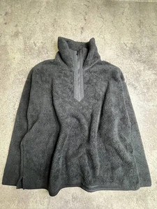 Chaps Sherpa Fleece Pullover Black Quarter Zip Size XL - Picture 1 of 10