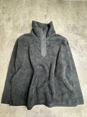 Chaps Sherpa Fleece Pullover Black Quarter Zip Size XL - Image 1 of 4