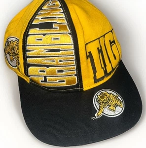 Sombrero de Colección Años 90 Grambling Tigers Snapback Negro Amarillo RARO Gorra Niño HBCU GSU - Imagen 1 de 16