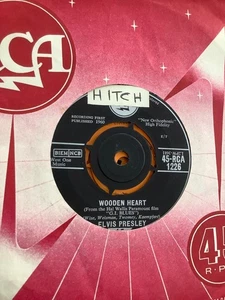 Elvis Presley. Wooden Heart . . 7" vinyl 1960 . . RCA - Picture 1 of 2