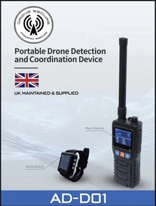 Rugged Handheld Anti Drone 2KM - 300Mhz - 6GHz with Smart Watch - Picture 1 of 4
