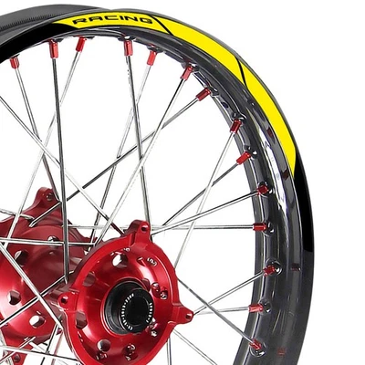 Amarillo 21 pulgadas. Calcomanía adhesiva de llanta de 18" para moto de cross P04 para Kawasaki KLX 300 21 22 23 Foto 1 de 4