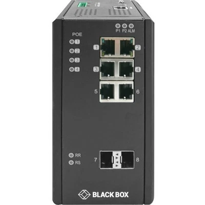 Black Box Ethernet Switch - 6 Ports - Manageable - Gigabit Ethernet - 1000Base-X - Image 1 of 2