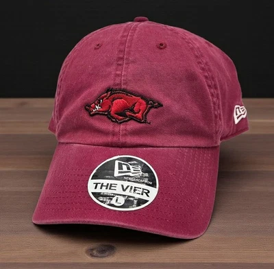 Arkansas Razorbacks New Era The Vier Fitted Size Large Relaxed-Fit Hat Cap NEW  - Image 1 of 4