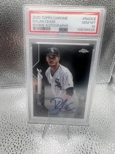 DYLAN CEASE PSA 10 2020 TOPPS CHROME ROOKIE AUTOGRAPH RC AUTO GEM MINT - Picture 1 of 2
