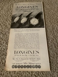 Vintage 1958 Longines Admiral-1200 Watch Print Ad 1950s - Bild 1 von 1