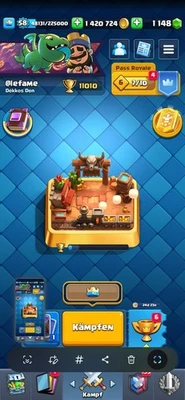 Clash Royale Account - fast Maxed, Viel Smaragde,Gold,Emotes - Bild 1 von 4
