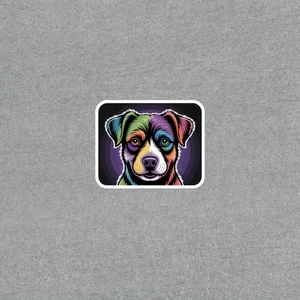Calcomanía adhesiva colorida de arte pop para perros para amantes de las mascotas #7097 - Imagen 1 de 1