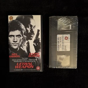 Lethal Weapon Mel Gibson Danny Glover VHS Movie Video Tape 1987 Factory Sealed - Picture 1 of 6