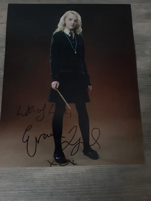 EVANNA LYNCH HARRY POTTER SIGNED 10 X 8 AUTOGRAPHED PHOTO...REAL  - Image 1 of 2
