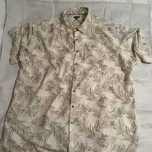 Van Heusen Men’s Casual Button Down Dress Shirt. 3XLT/3TGL (20-20 1\2) Palm - Picture 1 of 5