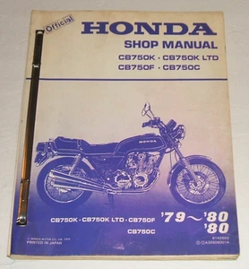 Manual de servicio Honda Cb750 Dohc 1979 1980 Cb 750 Cb750f Cb750k Ltd Cb750c - Imagen 1 de 6