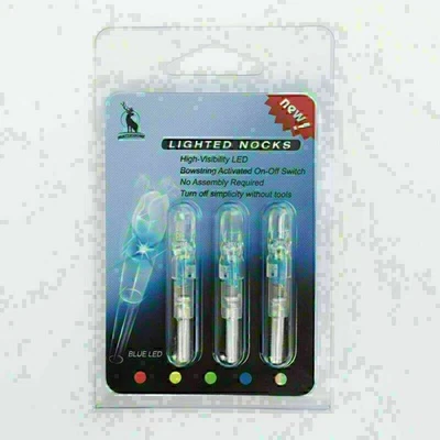 3PCS Archery LED Lighted Nocks Tail 6.2mm For Compound Bow Hunting Arrow Nocks - Image 1 of 4