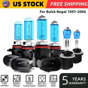 6PCS For Buick Regal 1997-2004 Halogen Headlight Bulbs Kit 6000k Warm White - Picture 1 of 13