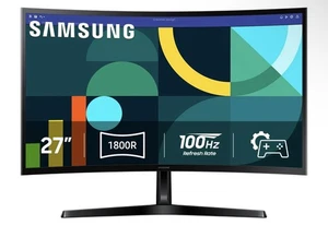 Samsung Essential S3 27” 100Hz FHD Curved Computer Monitor -Model LS27D366GANXZA - Picture 1 of 10