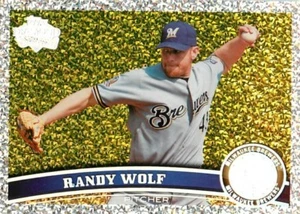 2011 Topps Diamond Platinum Randy Wolf Milwaukee Brewers #14 - Picture 1 of 1
