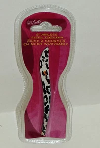 Donna Michelle Stainless Steel Fashion Design Tweezers Slant Tip - Picture 1 of 1
