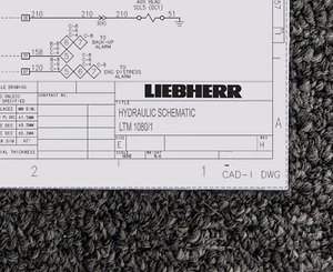 Liebherr Cranes LTM 1080 1 Hydraulic Schematic Manual Diagram - Picture 1 of 1