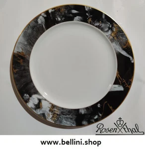 ROSENTHAL GERMANY EPOQUE PIATTO PIANO NERO CON FINITURE ORO 31 cm - Picture 1 of 1