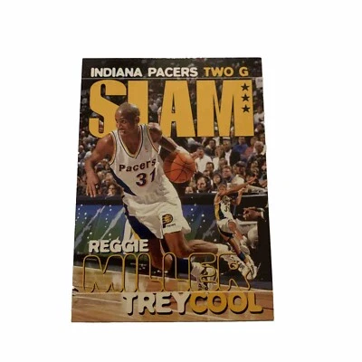 1996-97 NBA Hoops Basketball REGGIE MILLER Slam #322 Indiana Pacers HOF - Image 1 of 4