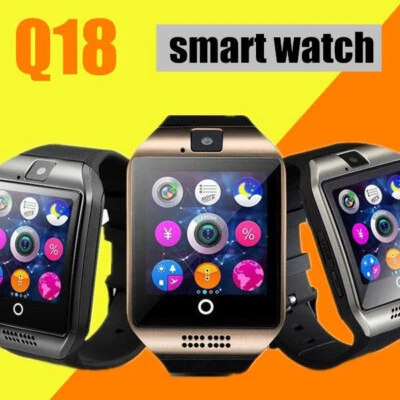 Q18 Bluetooth Smartwatch Smartwatch Phone TF SIM for iPhone Android - Image 1 of 4