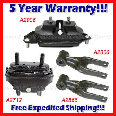 Pontiac Grand Prix 2004 2005 L103 Fit motor de 3,8 L y transmisión Juego de montaje 4 piezas Foto 1 de 4