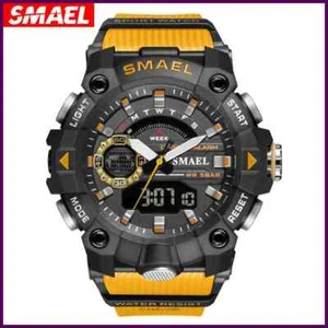 SMAEL Mode Sport Uhren Herren Stoßfest 50M Wasserdicht Armbanduhr LED - Bild 1 von 31