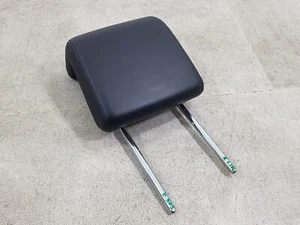 RANGE ROVER SPORT L320 05-09 REAR LEFT RIGHT HEADREST BLACK SMOOTH LEATHER - Picture 1 of 12
