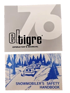 Genuine Arctic Cat Snowmobile Operator Manual, 1976 El Tigre, FREE SHIPPING - Picture 1 of 1