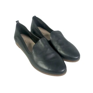 ALDO Womens Leather Loafers Black Almond Toe Comfort Flats Cushioned UK 3 EU 36 - Picture 1 of 10