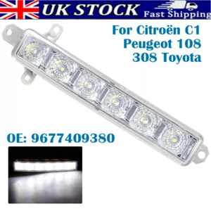DRL 6-LED Daytime Running Light Lamp For Citroen C1 Peugeot 107 108 9677409380 - Picture 1 of 8