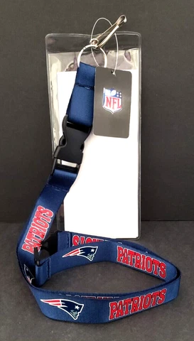 New England Patriots Lanyard  Clear Ticket Holder   NFL  3727 Cover