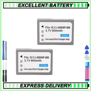 2x LI-80B NP900 NP50 T-100 T-110 X960 X36 Camera Rechargeable Battery Pack - Picture 1 of 7