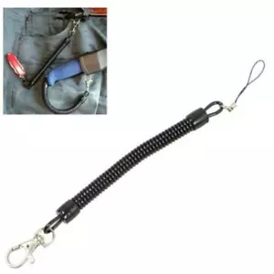 Plastic Retractable Spring Coil Spiral Stretch Chain Keychain FW - Picture 1 of 11