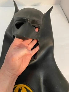 VTG 1989 DC Comics Batman Cowl Mask W/Emblem - Picture 1 of 3