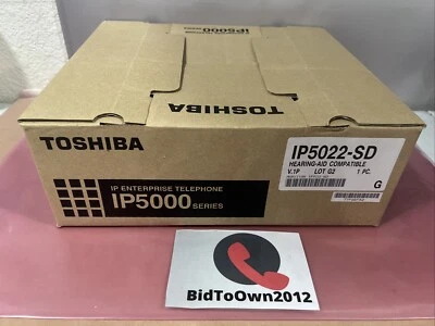 Toshiba IP5022-SD 10-Button IP display Phone BLACK *NEW IN ORIGINAL BOX* - Image 1 of 4