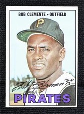 1967 Topps Roberto Clemente (Bob on Card) #400 HOF