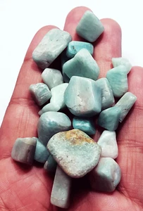 Excelente lote de 255,80 quilates de piedras preciosas sueltas 100 % naturales amazonita - Imagen 1 de 6