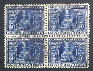 MOMEN: US BRIEFMARKEN #330 BLOCK GEBRAUCHT LOT #71658* - Bild 1 von 2