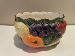 Fitz & Floyd Caribbean Fruit Ceramic Fruit Bowl Vintage Hand Painted 1989 - Picture 1 of 10